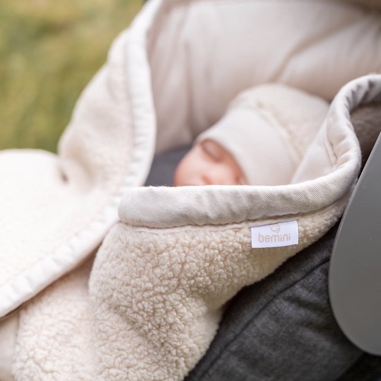 BEMINI Voetenzak - Biside 0-12m - Knusse teddy - Linnen van Bemini — afbeelding 2