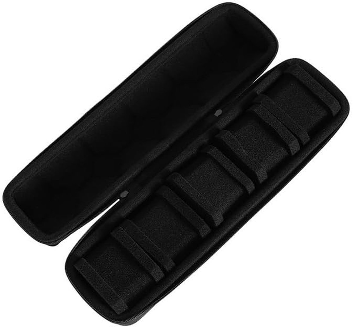 Watch box met 5 slots - horloge case met draaghandvat - horloge standaard met verwijderbare pads - horloge houder voor horloges en smartwatches