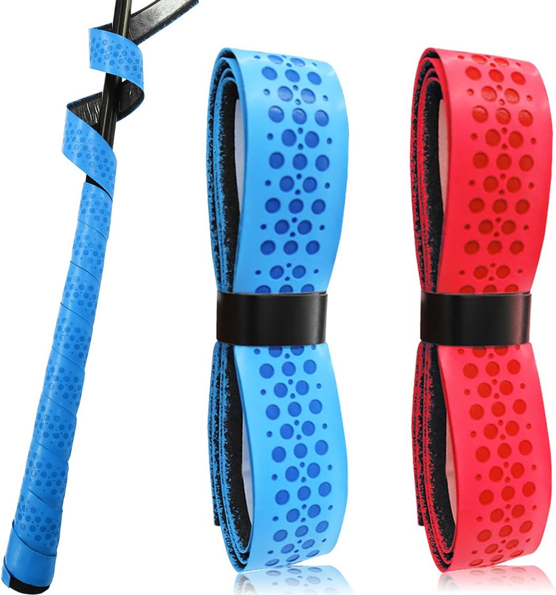 Pack van 2 vervangende gripbanden voor tennisrackets - gripband voor tennisrackets - golfclubs en badminton