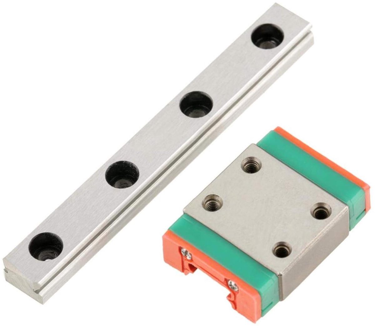 Miniature Linear Rail Guide - Linear Rail Guide with Slide Block - Linear Rail Slide with 7mm Width - Linear Rail Block for 3D Printer and CNC Machine - LWL7B (55MM) - Precisie - Onderdelen