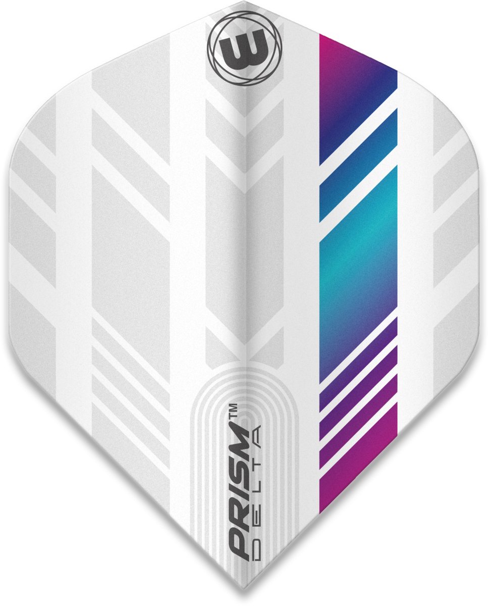 Winmau Prism Delta Extra Thick White & Multi - Dart Flights