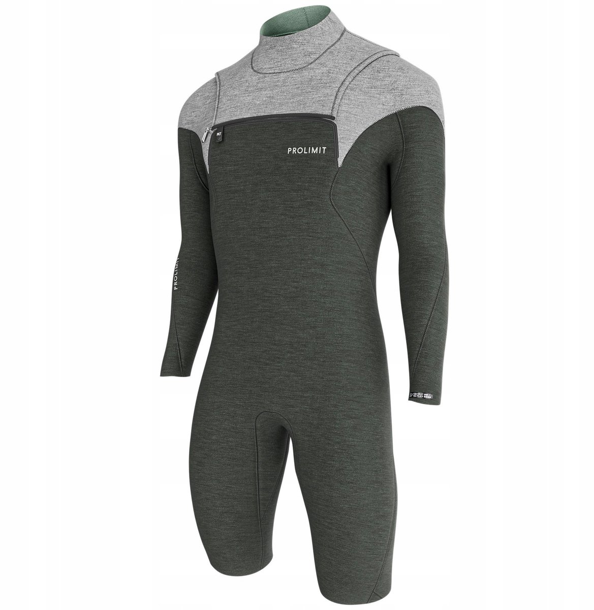 Prolimit Mercury 3/2 Sunset Shorty FZ Heren Wetsuit XS Grijs
