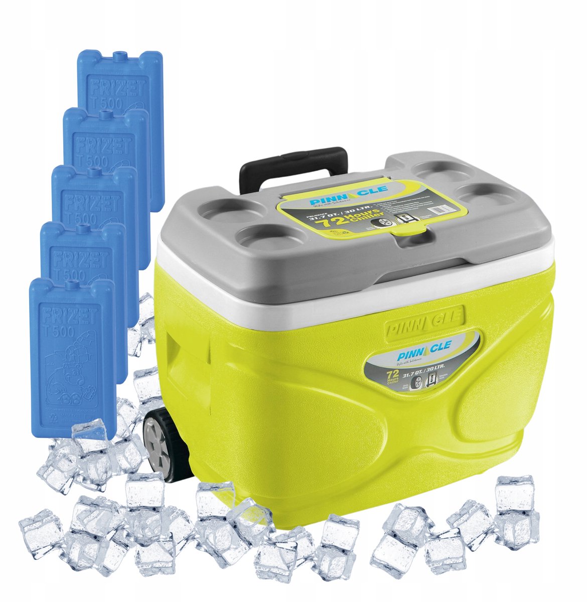 Pinnacle Koeltas op Wielen 30L Limoncello + 5 Koelpacks