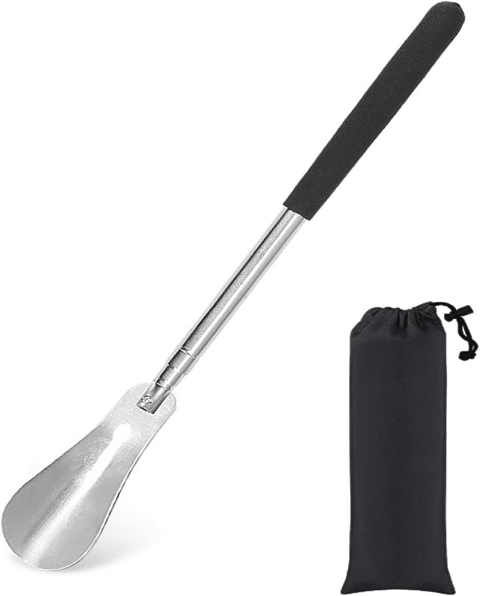 Verstelbare Metalen Schoenlepel 27-75 cm voor Volwassenen en Kinderen