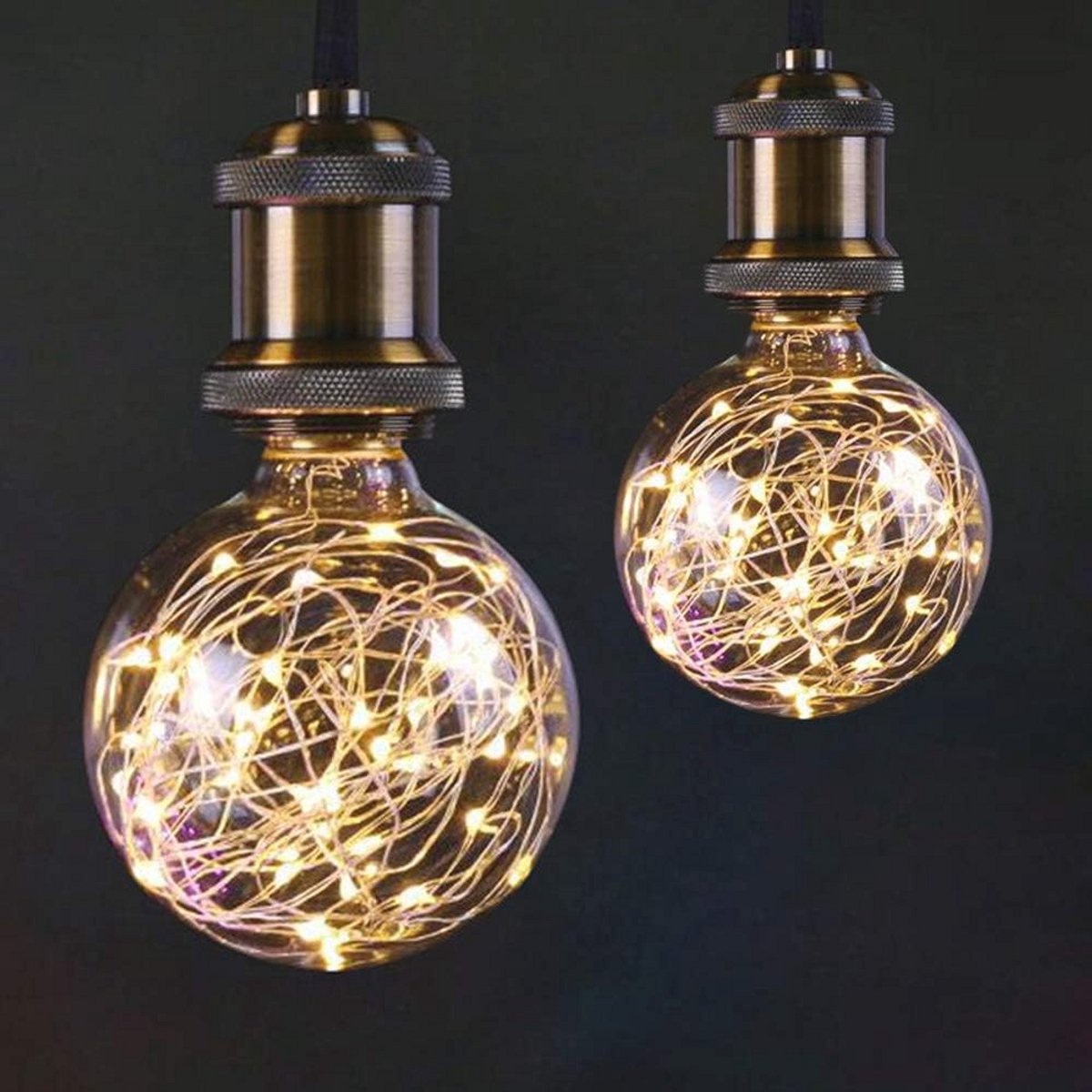 Vintage E27 LED Gloeilampen 2 stuks 3W Warm Wit - Decoratieve Verlichting voor Thuis en Feesten
