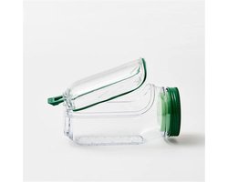 KZQ Originele Salad Pod Met Zijopening Draagbare Saladehouder Lekvrij Deksel Geschikt Voor Thuis Reizen Feest Buitenshuis Snackbox Glas Met Compartimenten