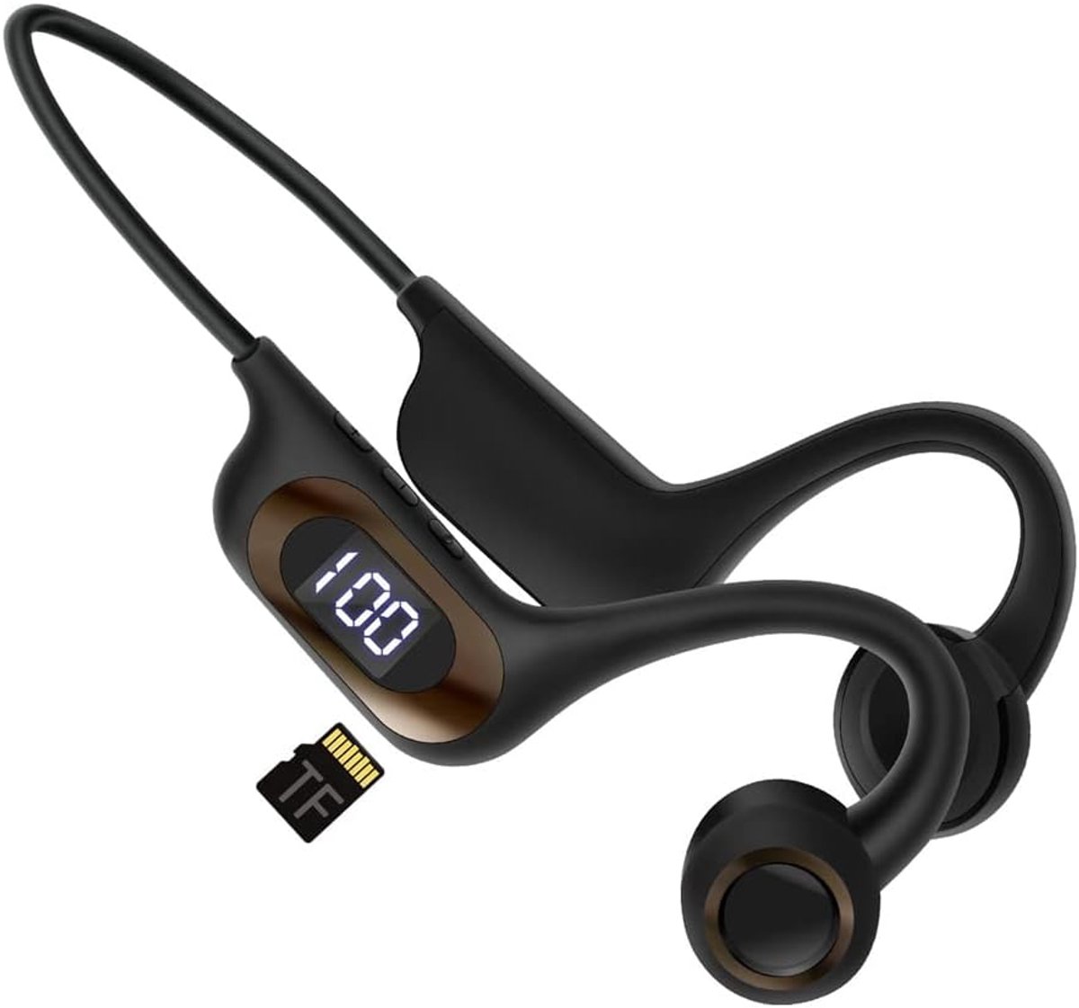 Bone Conduction Headphone - Koptelefoon voor Activiteiten - Draadloos - Bleutooth - Zwart