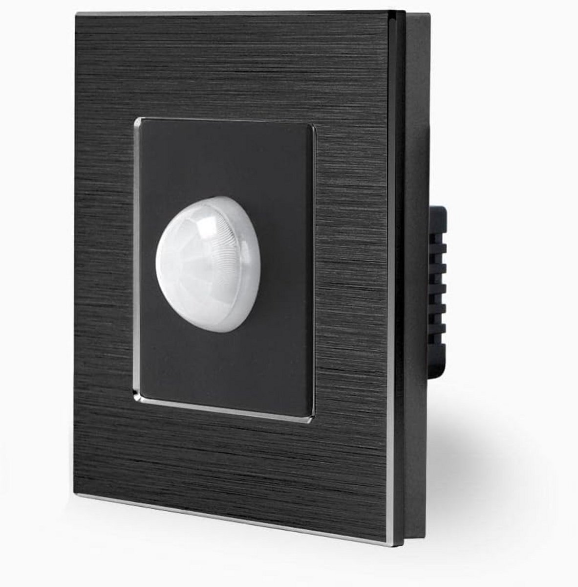 Inbouw Bewegingsmelder Zwart - LED Sensor voor Binnen - 90 Graden Detectiehoek