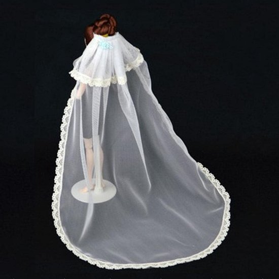 Prinsessen Bruidssluier en Trouwaccessoires voor 30 cm Poppen — afbeelding 5