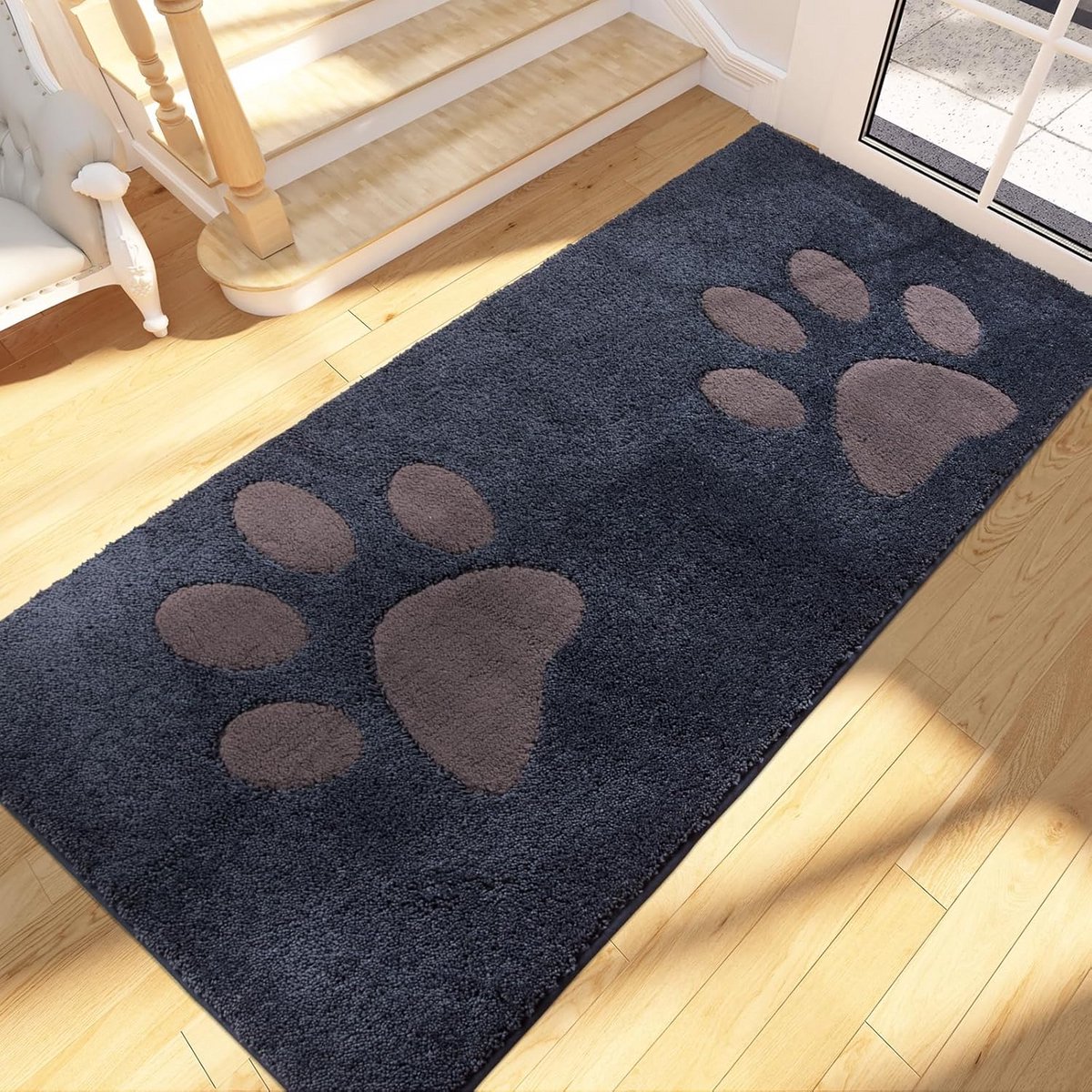 Grote Vuilvangende Binnendeurmat - 80x178 cm - Super Absorberend Loopkleed - Antislip voor