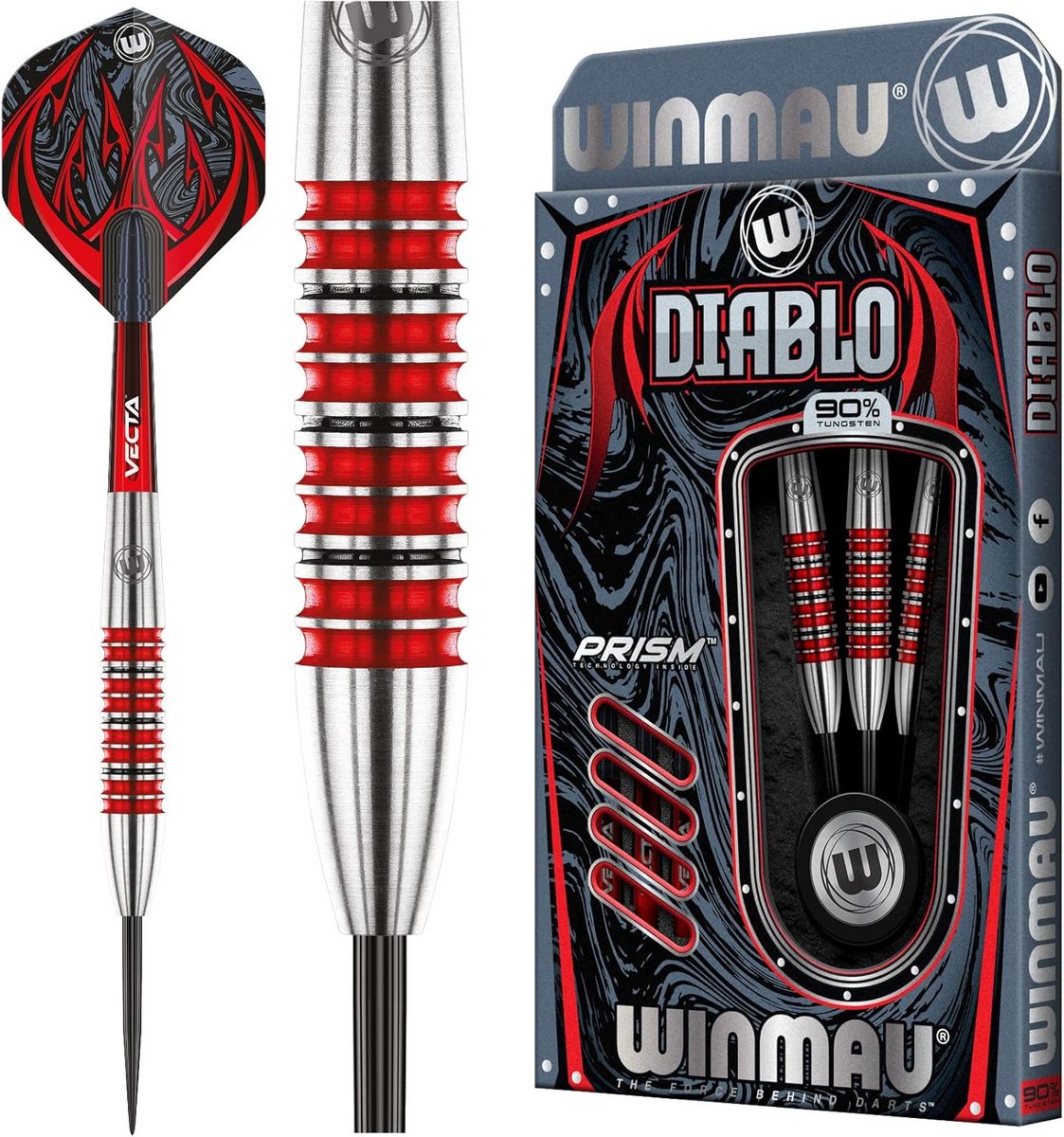 Professionele Steeltip Darts Set 24 Gram - Inclusief Flights en Stems
