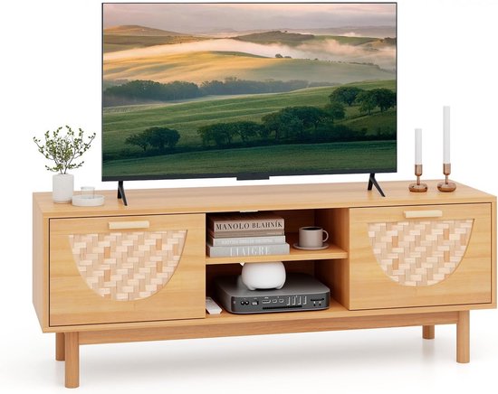 vidaXL TV kast grijs 120 x 30 x 40 cm massief mangohout