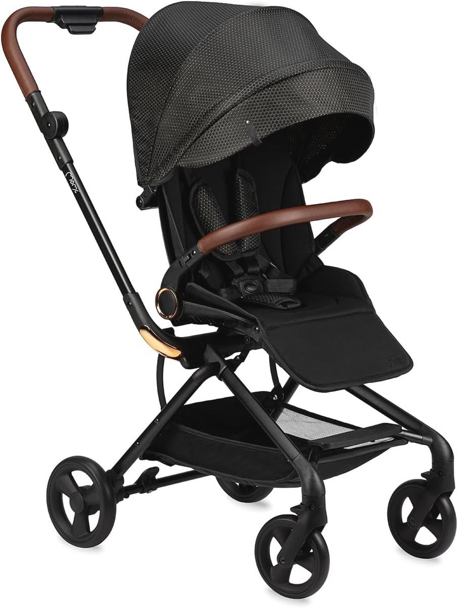 Opvouwbare kinderwagen met 360° zitting en 5-punts veiligheidsgordel voor kinderen vanaf 6 maanden