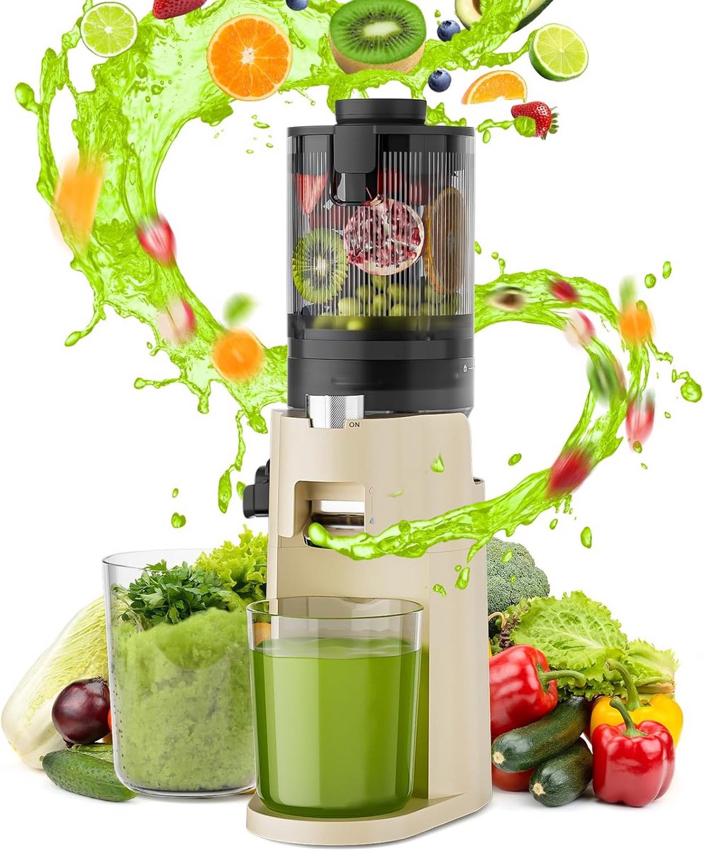 Slowjuicer voor Hele Vruchten en Groenten - Koudgeperst Sap