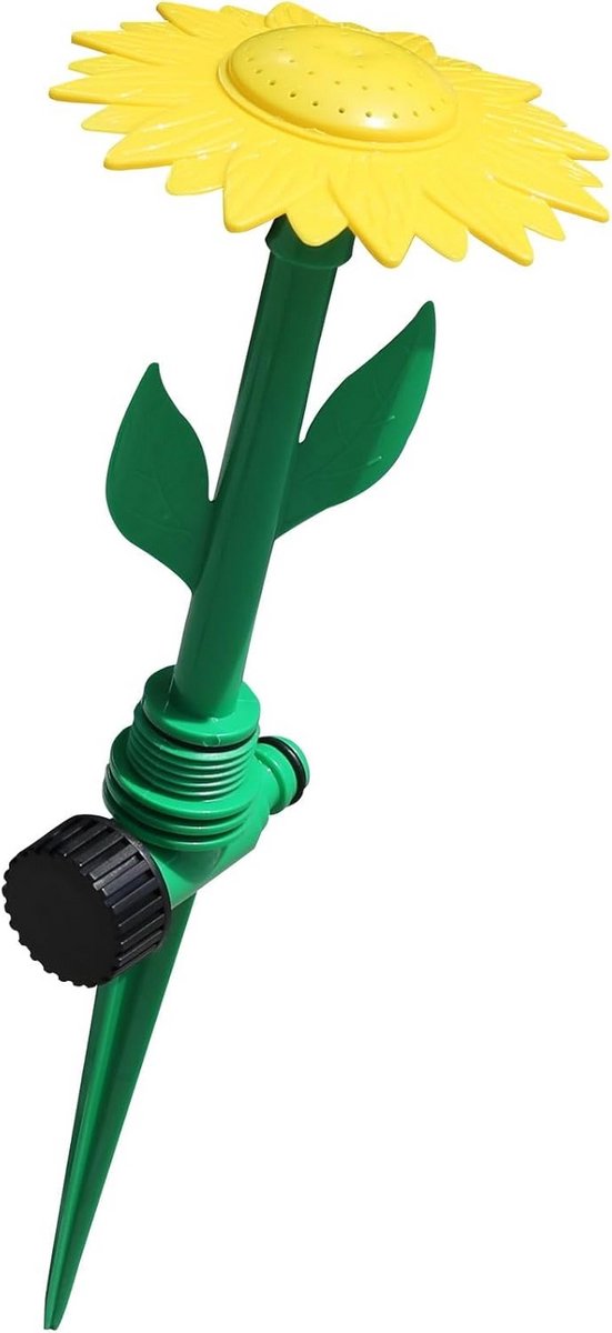 Groene Bloemvormige Tuinsproeier met 6 Meter Sproeibereik | Waterpret en Bewateringssysteem