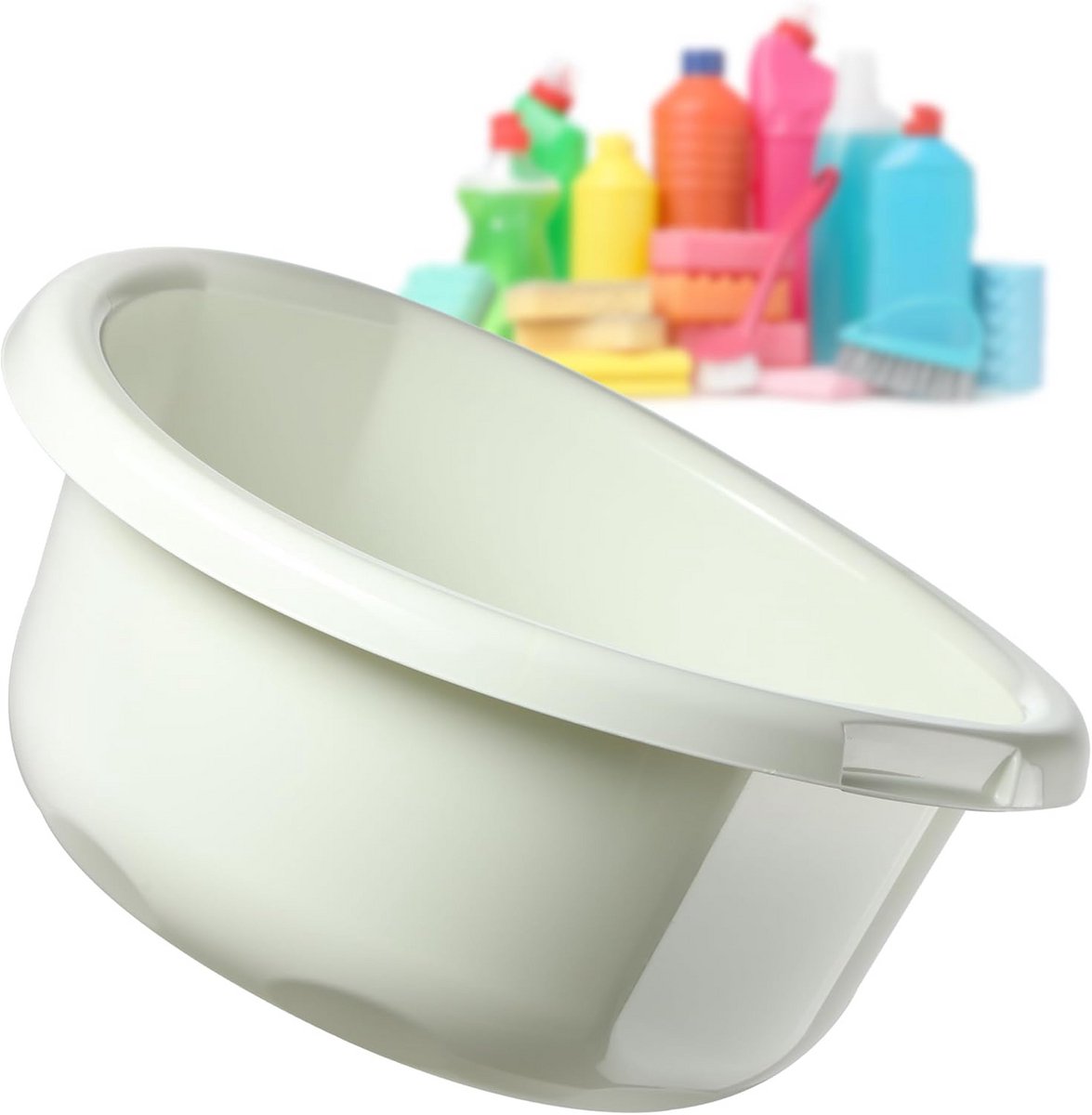 Ronde Wasbak met Handvatten voor Handwas en Servies (15L)