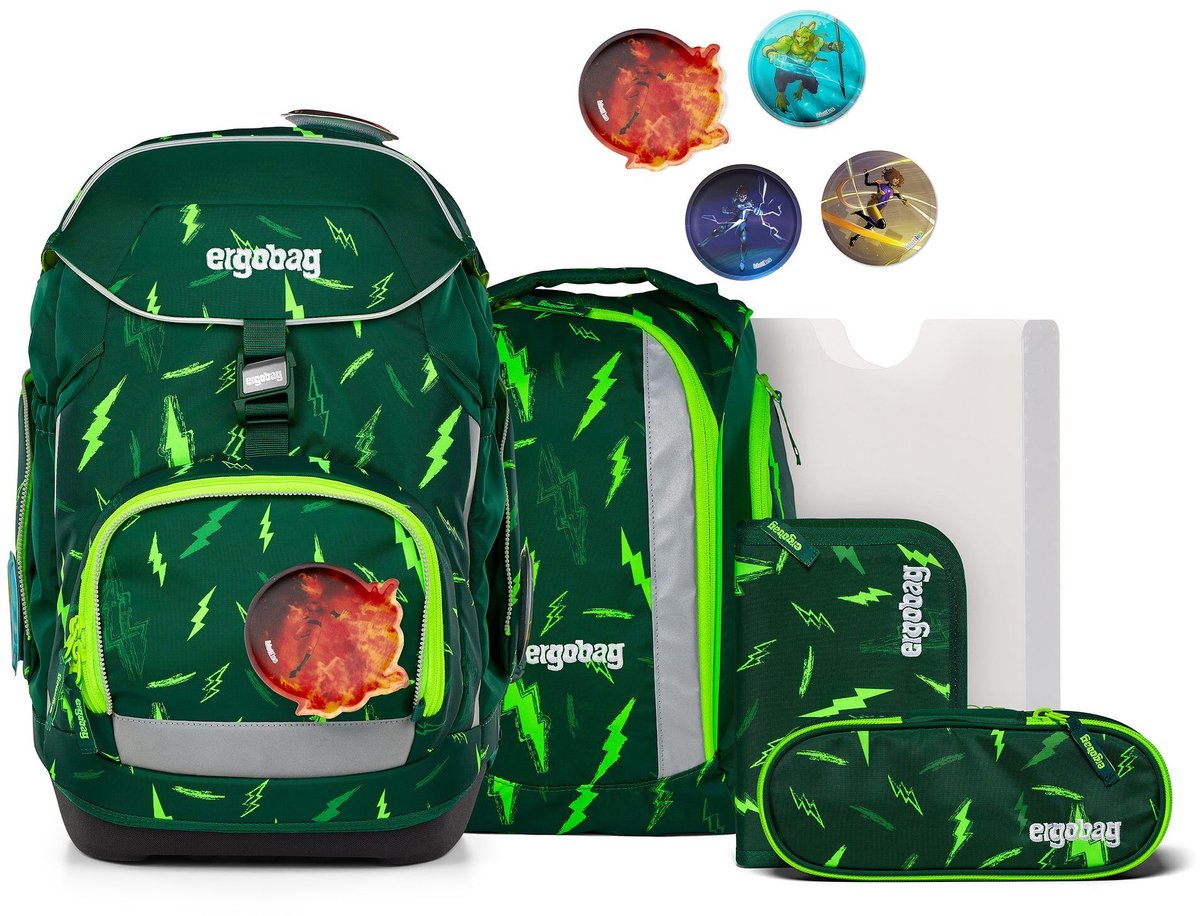 ergobag schooltas Pack Set 6-delig Bärtastisch donkergroen
