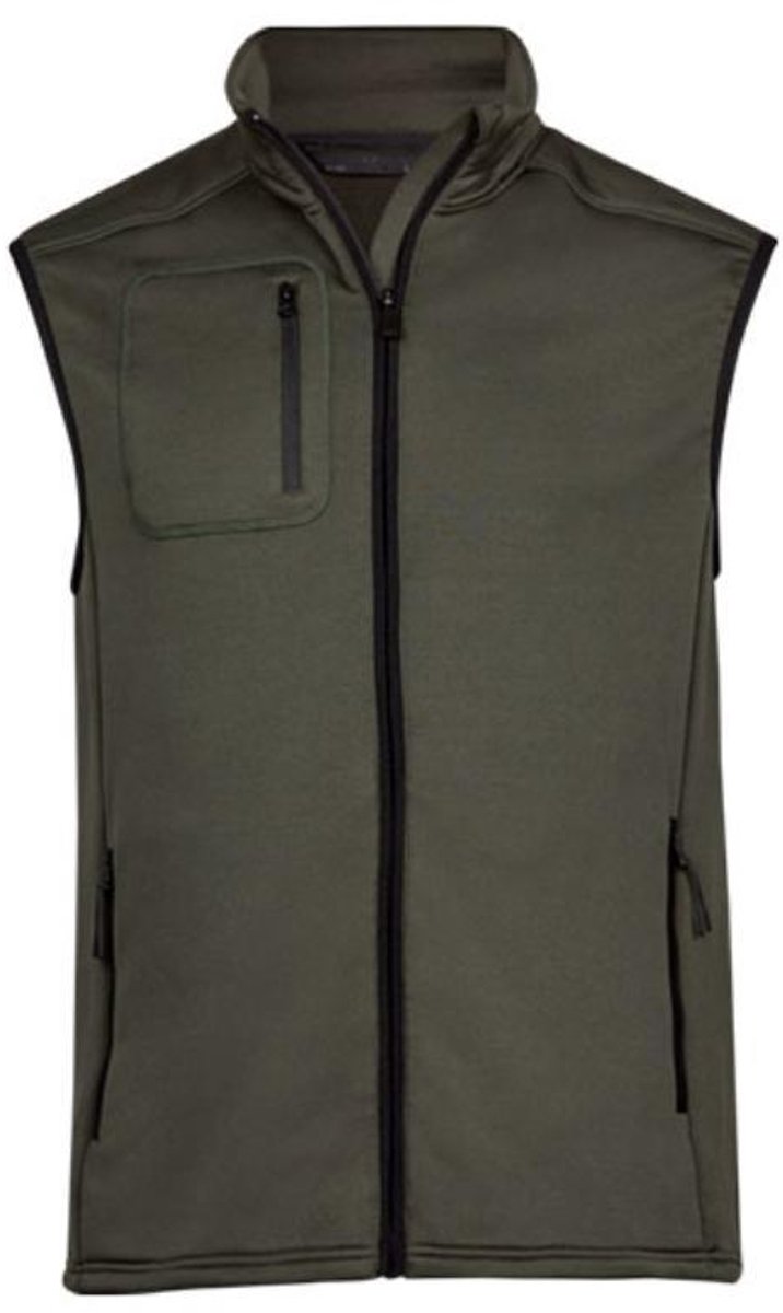 Tee Jays Stretch Fleece Bodywarmer TJ9104 - DEEP GREEN - XXL