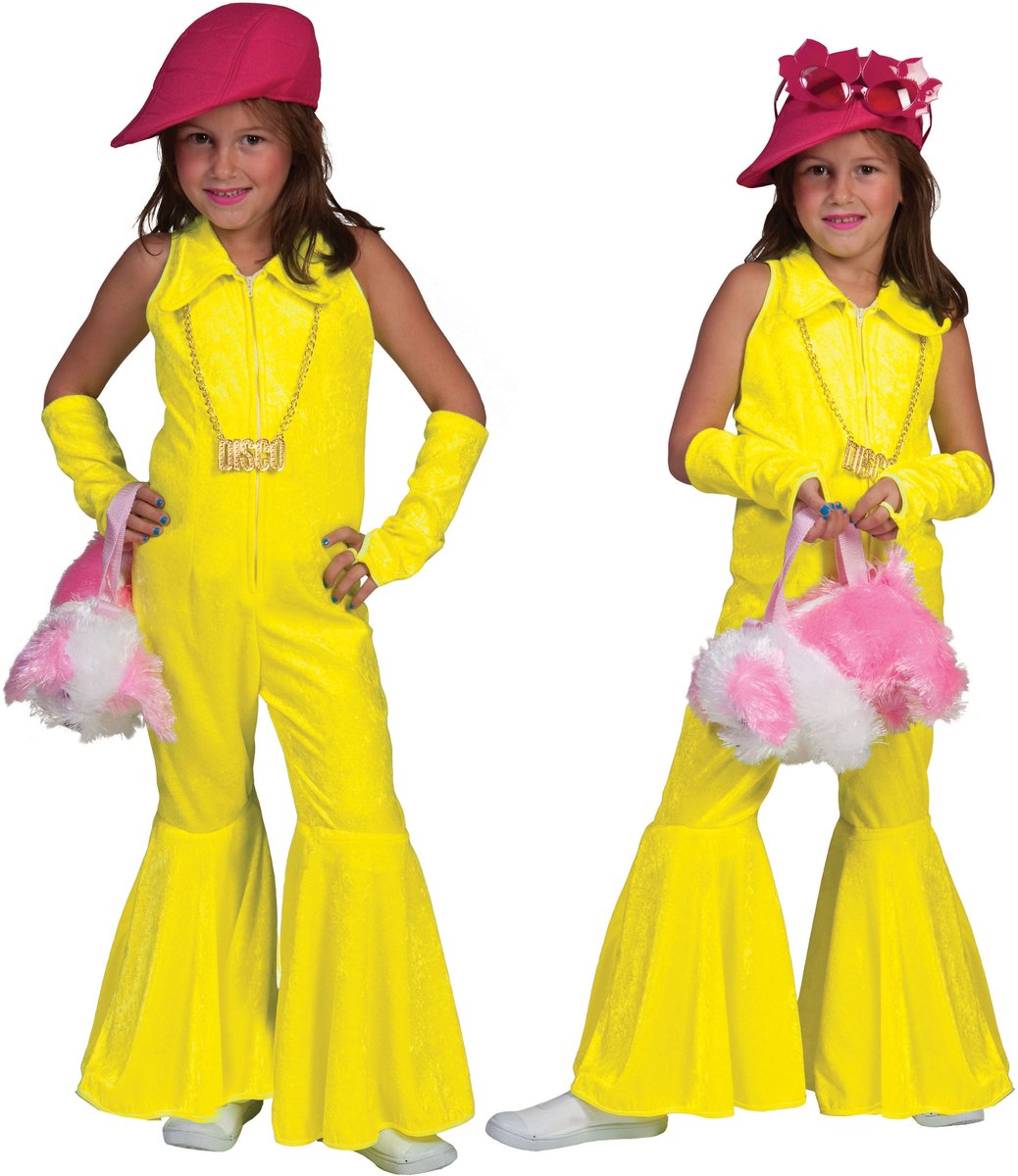 Neon Geel Jumpsuit - Meisje