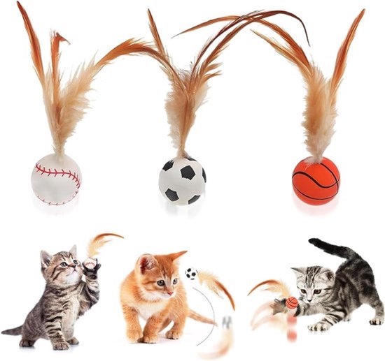 6 Balles Rebondissantes Pour Chat En Forme De Fruits - Jouet Interactif, Stimulation Mentale, IdÃ©al Jeu D'IntÃ©rieur