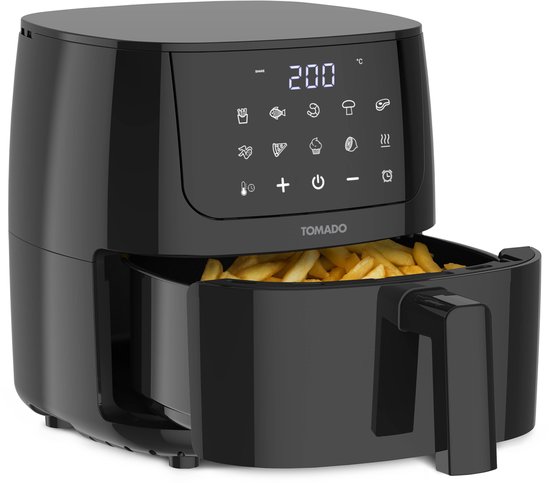 Tomado TAF2002B - Mini airfryer - Heteluchtfriteuse - 2 liter - Digitaal display - PFAS vrij