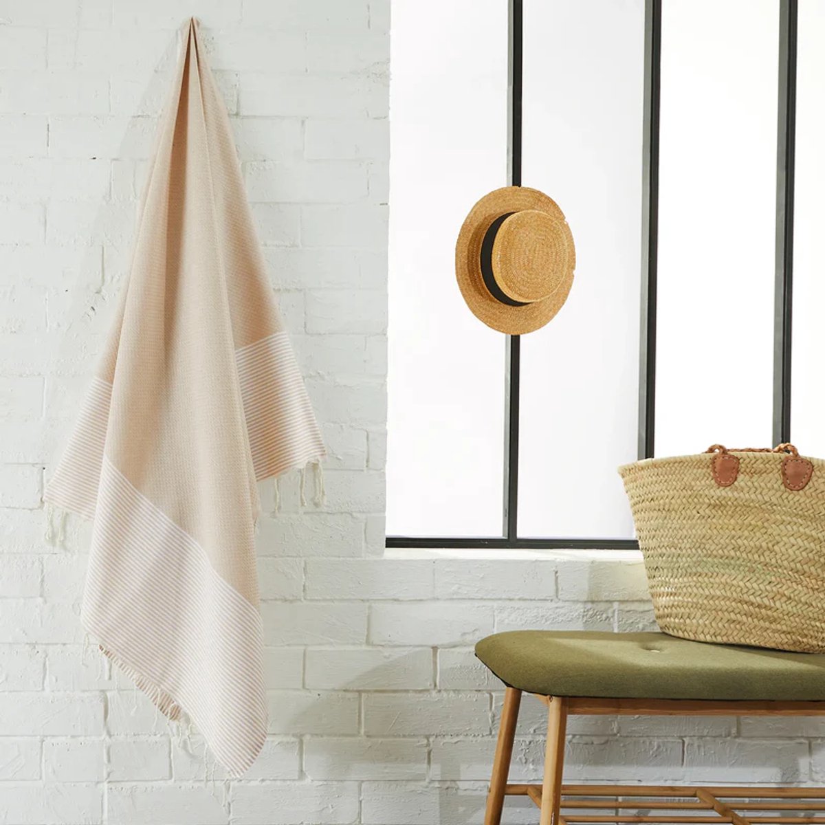 Fouta Hamamdoek By Foutas Honeycomb Sahara 100 x 200 cm