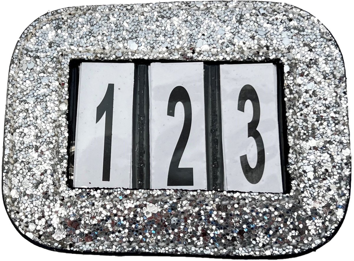 DKR SPORTS NUMMERHOUDER CRYSTAL MEDLEY Zwart