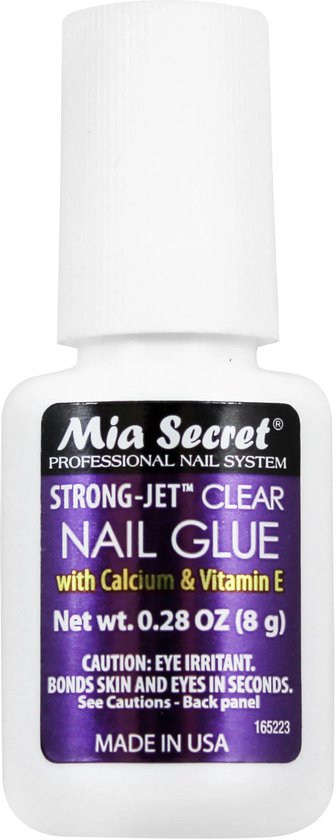 Strong-Jet Transparante Nagellijm 8ML - Kwastje