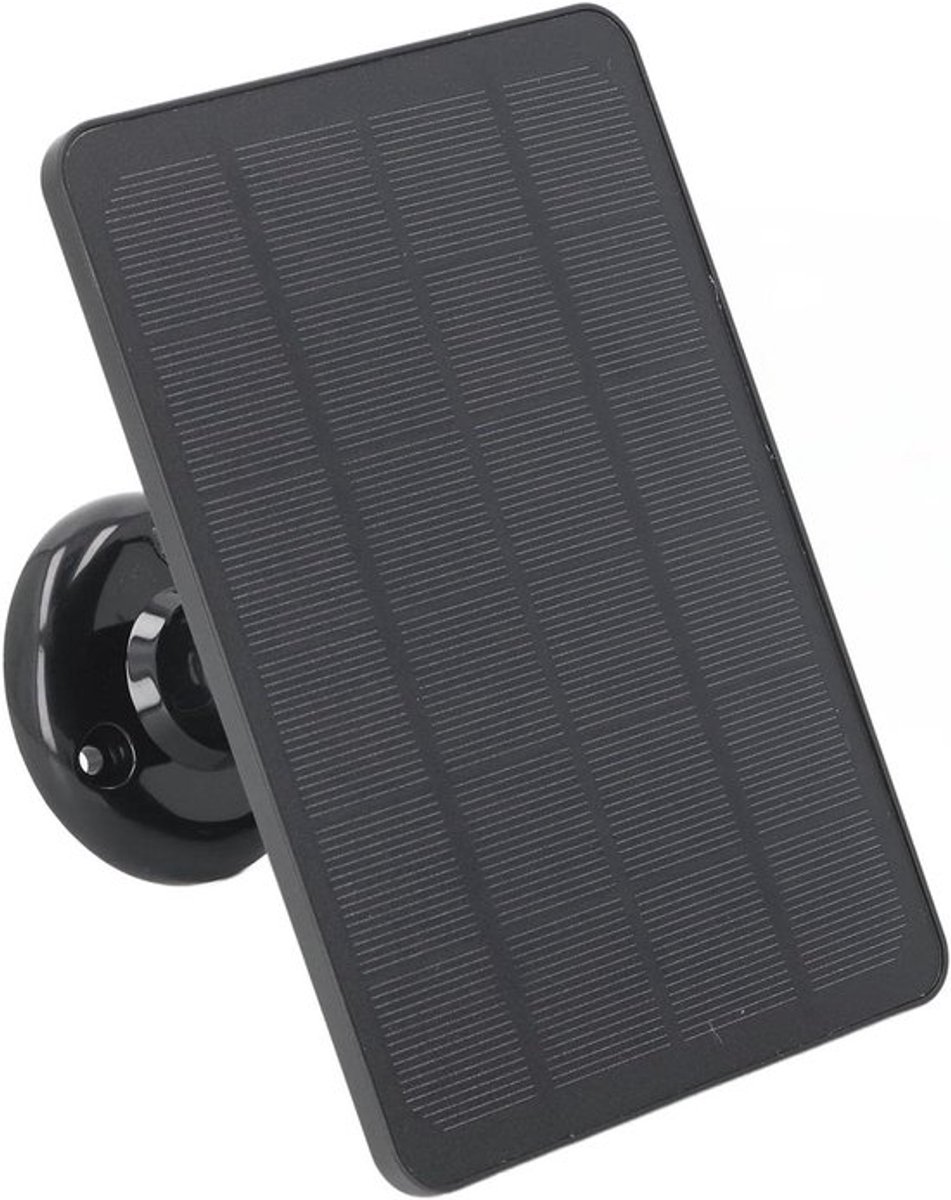 Zonnepaneeloplader 10W voor Arlo Pro 3/Pro 4/Arlo Pro 5S/Arlo Ultra/Ultra 2/Arlo Go 2 Floodlight-camera IP65 Waterdicht - Zwart