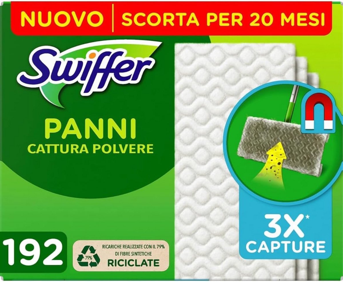 Swiffer Stofzuigeronderdelen voor Bezem - 40 Stuks - 3x Meer Stof, Vuil en Haar Ophalen - Gebruik met Harde Vloeren - Linoleum, Vinyl, Keramiek en Hout