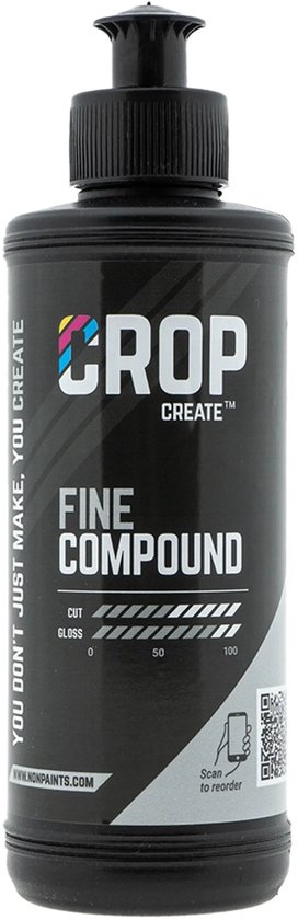 CROP Fine Compound - 250 ml - Auto Polijstmiddel voor Lichte Krassen en Sinaasappelhuid - Professionele Polijstpasta - Hoogglans Afwerking