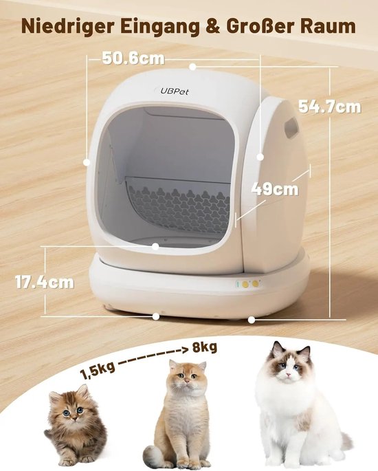 Cube v2 - Zelfreinigende kattenbak - Black Edition