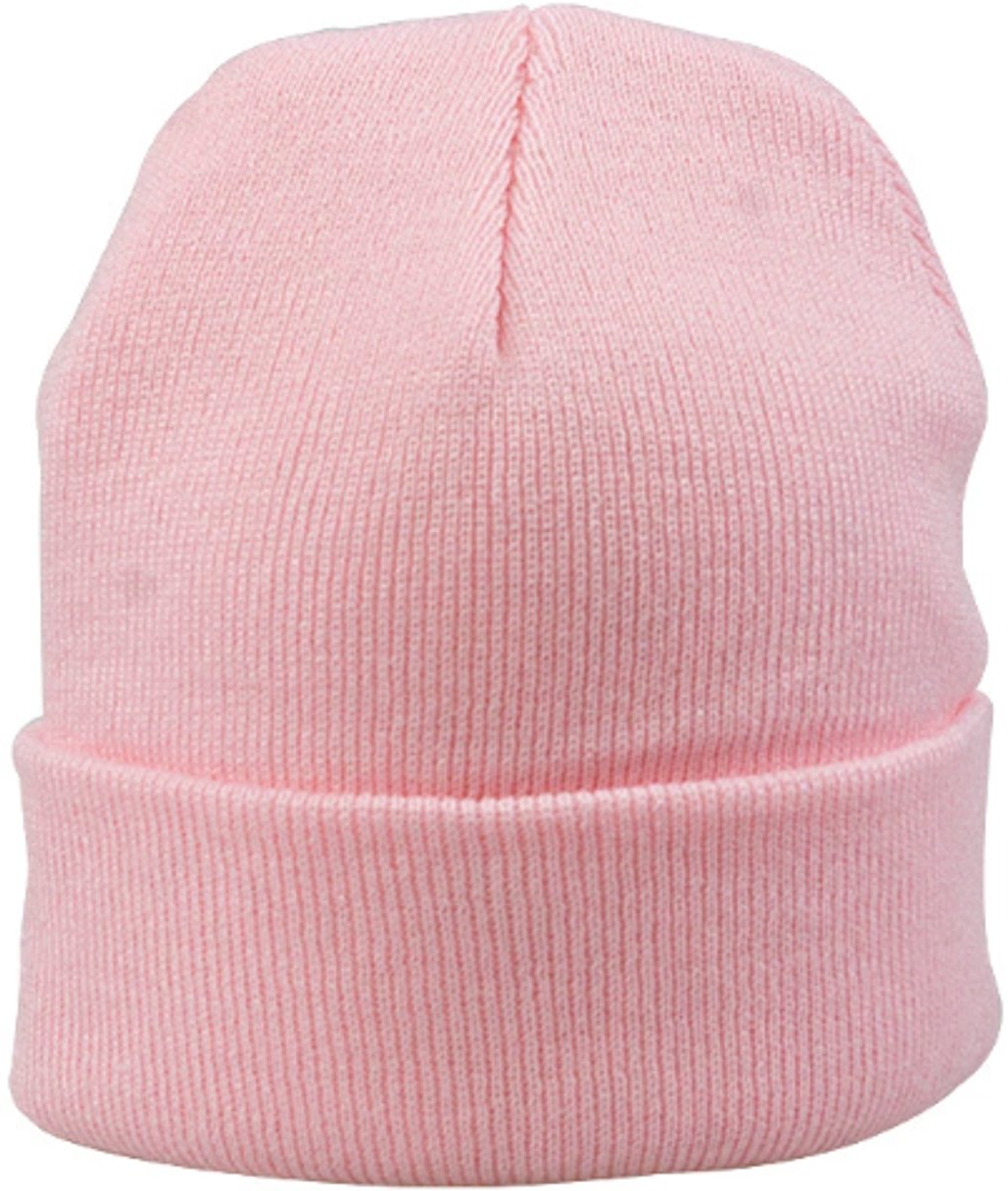 Hidzo Beanie - Muts - Polyester - Roze - Dames Muts