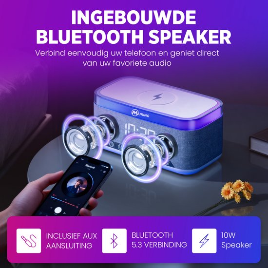 Grab a Gift - Pennenbakje met draadloze oplader graveren met een logo