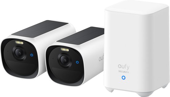 eufy Security eufyCam E40 2-Cam Set (HomeBase 2), draadloze - eufy - €235,00