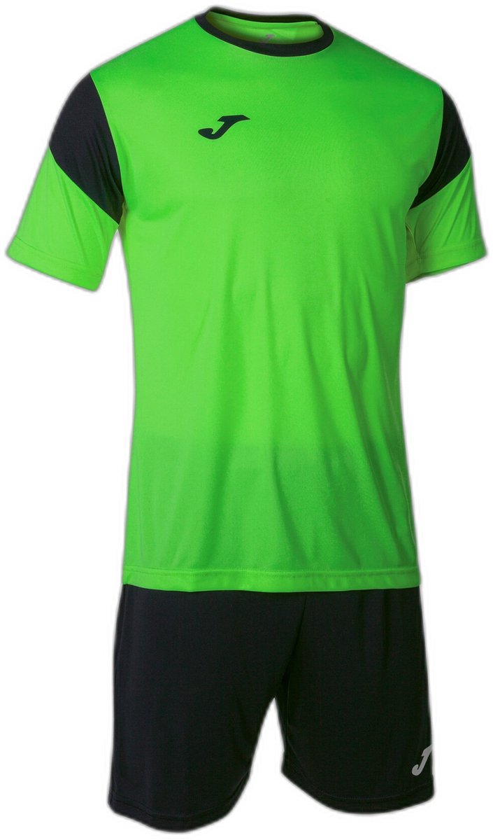 Joma Phoenix Voetbalset Korte Mouw Heren - Fluo Groen / Zwart | Maat: L