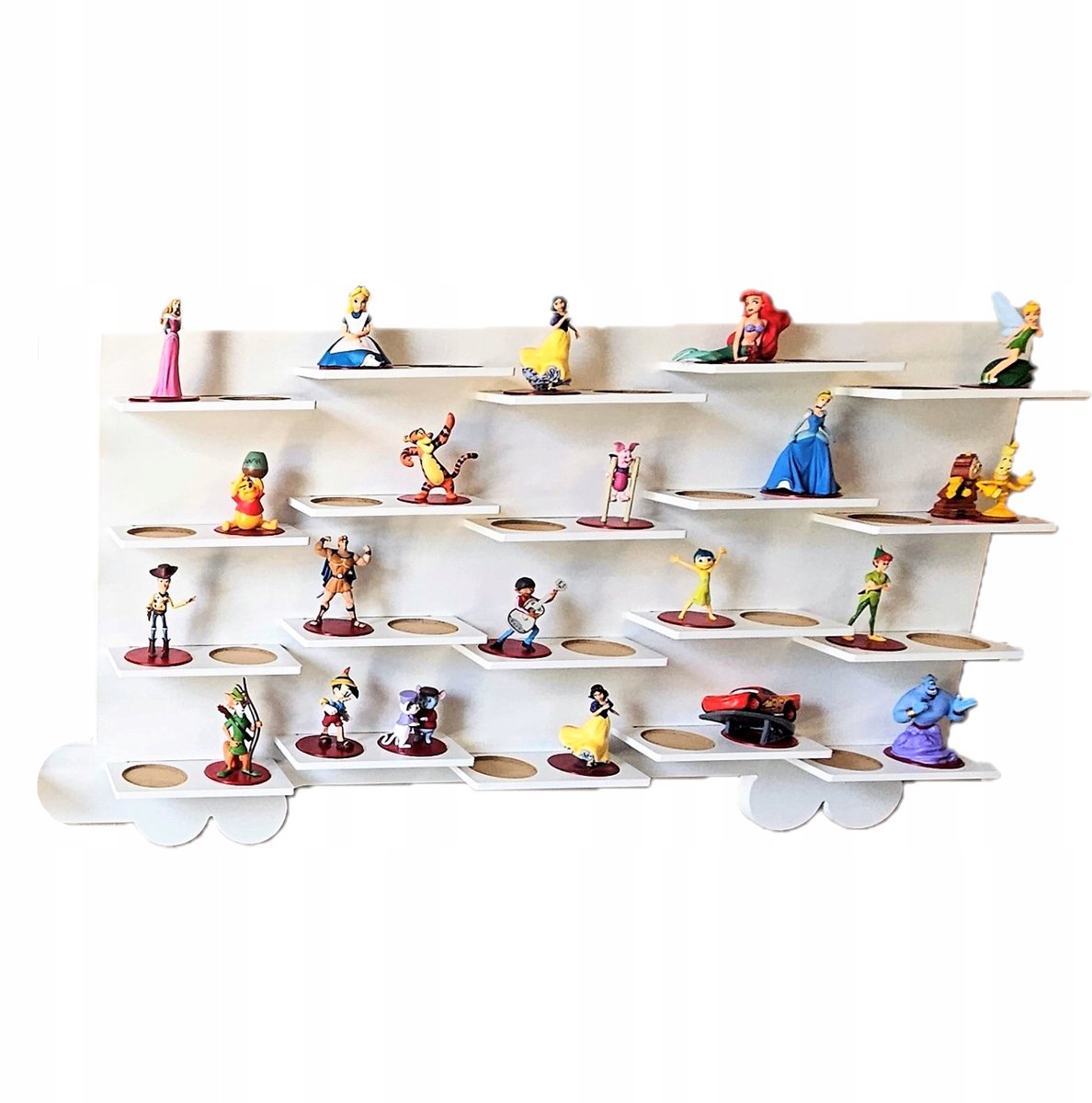 Magneet Luisterboek Figuur Rek - Wit MDF - 83cm Breed