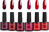Moods Gellac 6-delige Set - Gel Nagellak - 8ML - Little Bakery Edition - Nagels - Gellak Starterspakket - Chique Kleuren - HEMA- & TPO-vrij