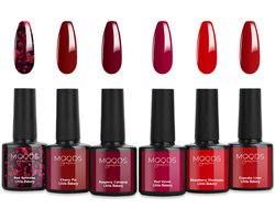 Moods Gellac 6-delige Set - Gel Nagellak - 8ML - Little Bakery Edition - Nagels - Gellak Starterspakket - Chique Kleuren - HEMA- & TPO-vrij