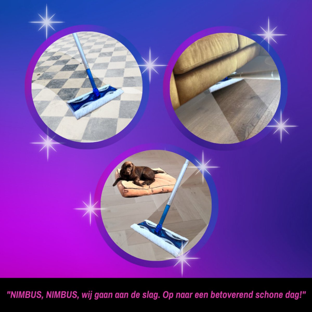 NIMBUS Magic Vloerdoekjes Navulling - 5 x 40 stuks - Voordeelverpakking