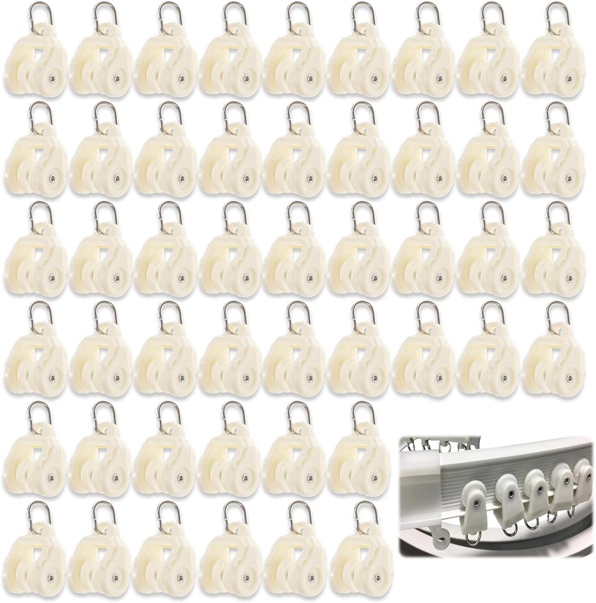 Famanu - Metalen broekhangers heavy duty set van 24 antislip open uiteinde
