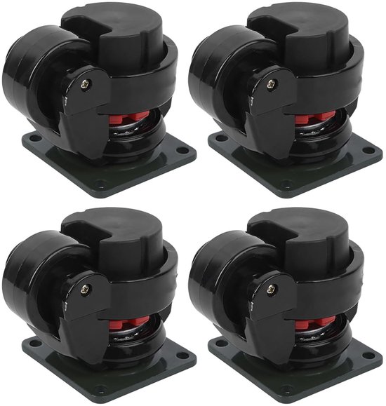 Caster - Plate Casters - 4 Piece - Level Adjustment - Heavy Duty ...