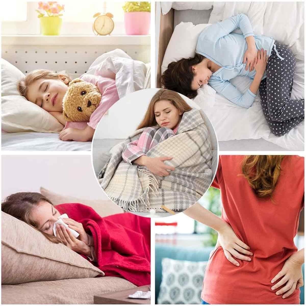 GELLDG Warmwaterkruik voor de voeten - Voetverwarmer - 2 liter elektrische voetverwarmer - Ultrazacht en warm - Unisex 2-in-1 voetverwarmingskussen - Warmte en bescherming in de winter - Afneembare pluche hoes - Grijs — cadeau in Elektronica - foto 3