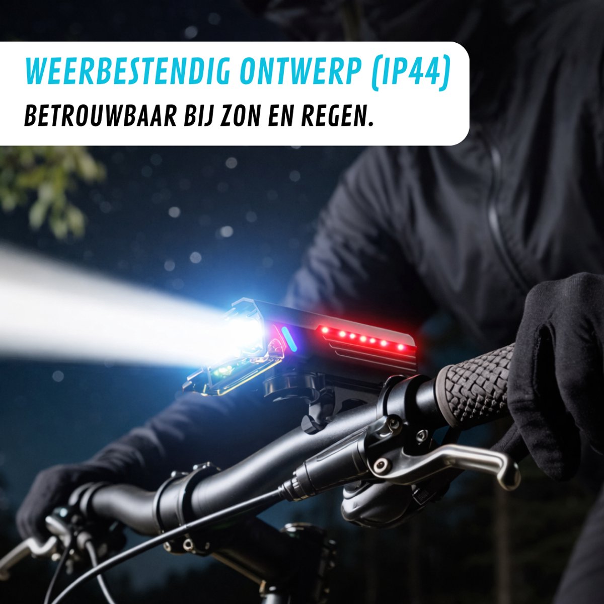 LUMORIA LED Fietsverlichting - USB-C, Bluetooth & Geellicht thumbnail 6