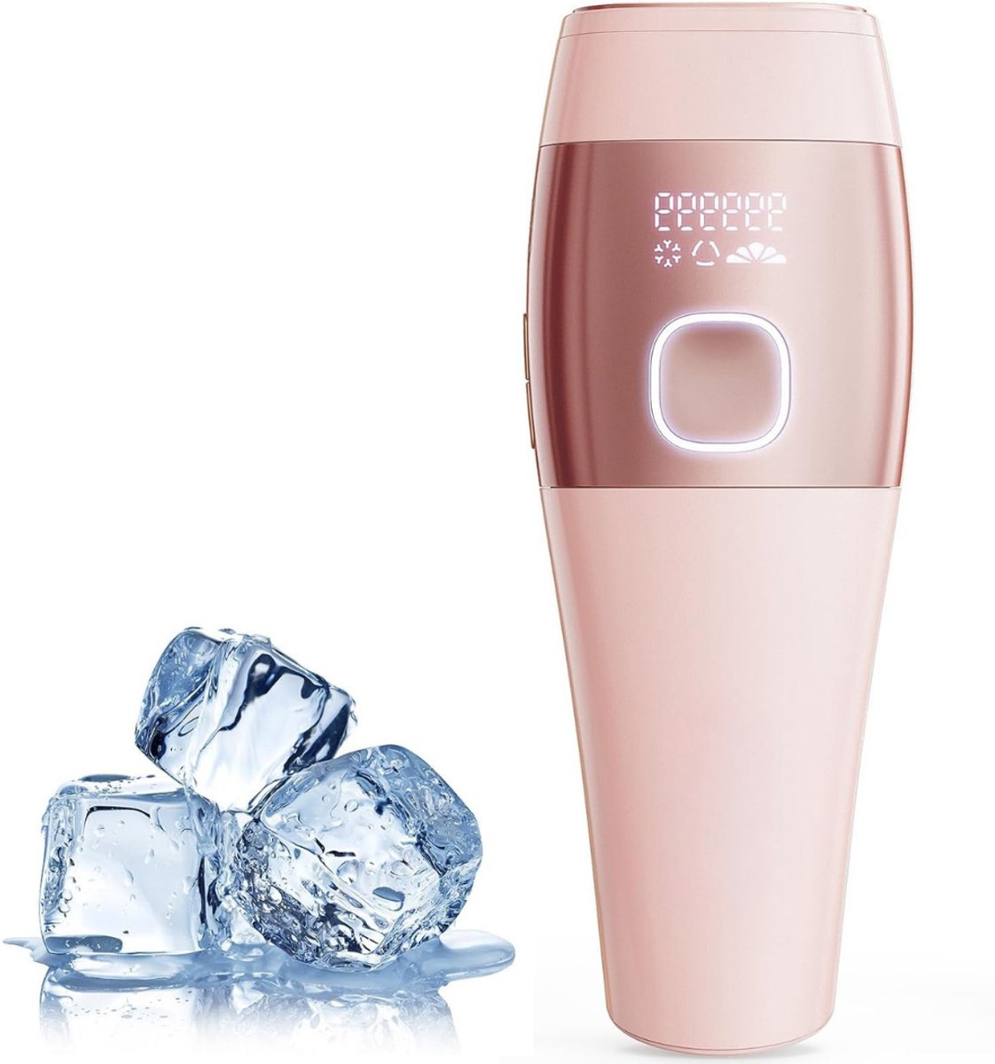 Laser Hair Removal - Laserontharing - Met Ijskoelsysteem Hoge Energie 9 - Energieniveaus - IPL-Apparaten Ontharing Voor Vrouwen En Mannen - Lichaam, Gezicht, Oksels, Benen - (Roze) thumbnail 8