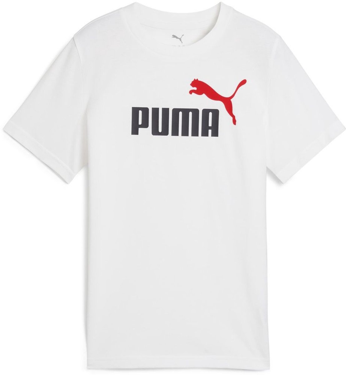 Puma Kinder Shirt ESS 2 COLOR No.1 Logo Tee B 685778 Puma Wit