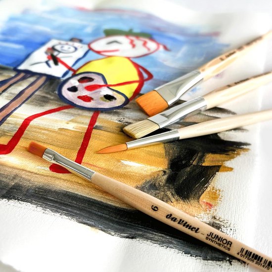 Nicpro 12-delig Aquarelkwastenset – Ronde Punt, Synthetisch Eekhoornhaar (maat 3/0 T/m 16)