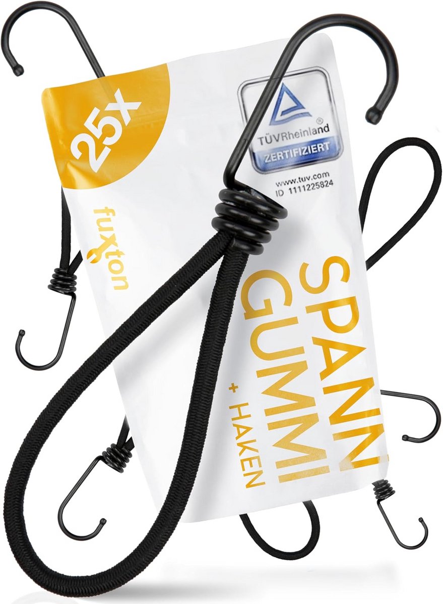 Afdekzeilspanner met Haken - Rubber Spanner voor Spandoeken en Netten (50x23 cm)