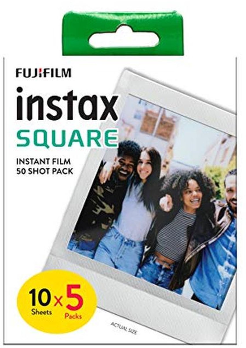 Instant Fotopapier voor Fuji Instax SQUARE, 50 Afdrukken