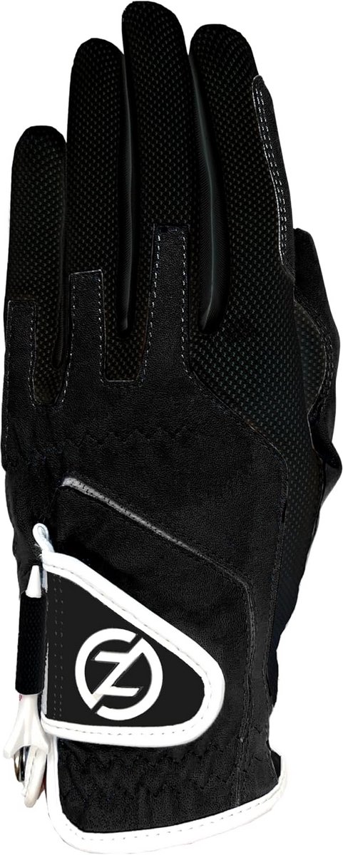 Dames Zero Friction Compressie Fit Golfhandschoen - Zwart, One Size